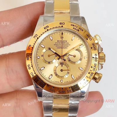 1:1 Best Edition Copy Rolex Daytona Two Tone 40mm Watch Noob Factory Swiss 4130